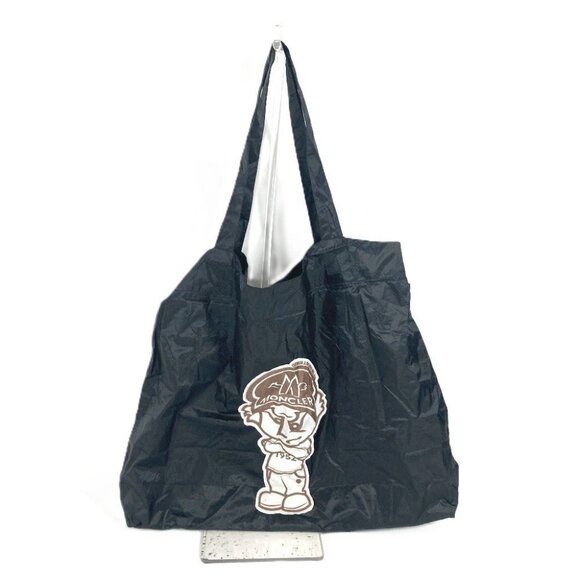 MONCLER logo Shoulder Bag, Tote Bag, Eco Bag Hand Bag Nylon Black - Picture 1 of 14